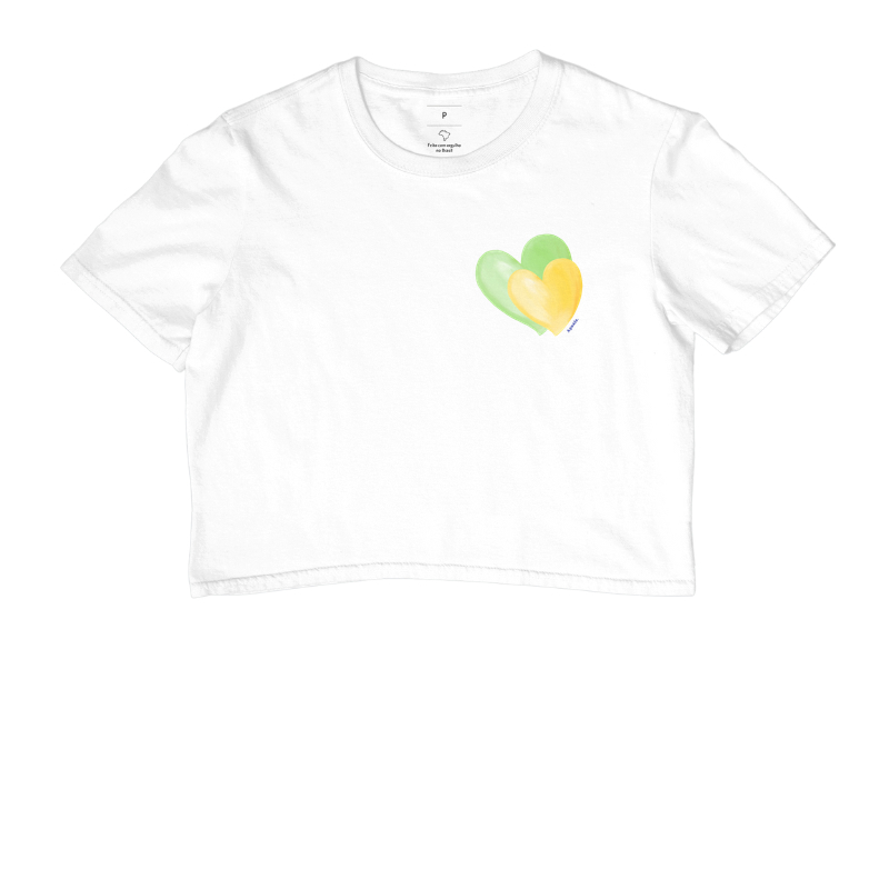 Coração verde amarelo