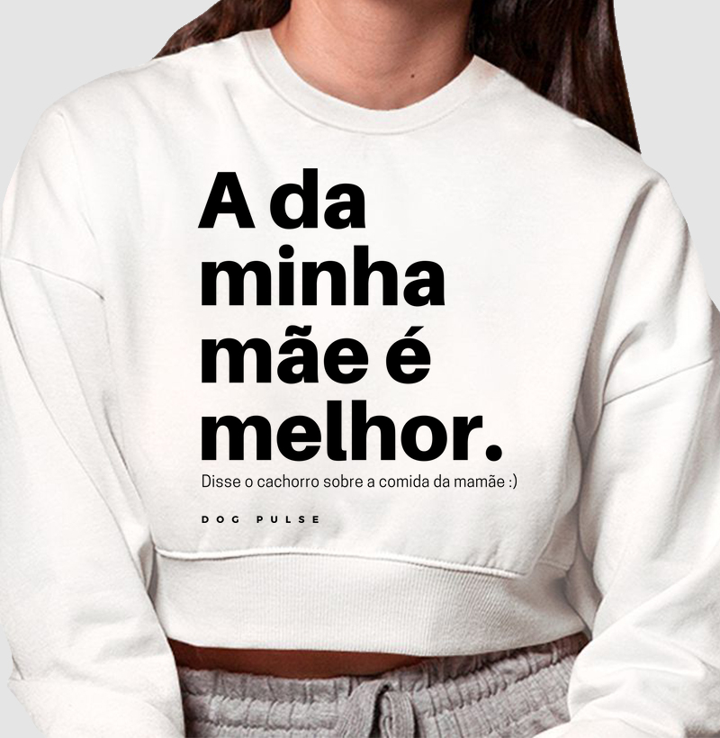 Cropped Moletom Dog Pulse Pawsitivity Collection – Mom's Choice