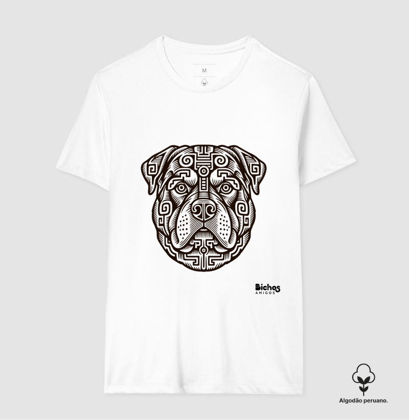 Rottweiler Inca - Camiseta Algodão Peruano