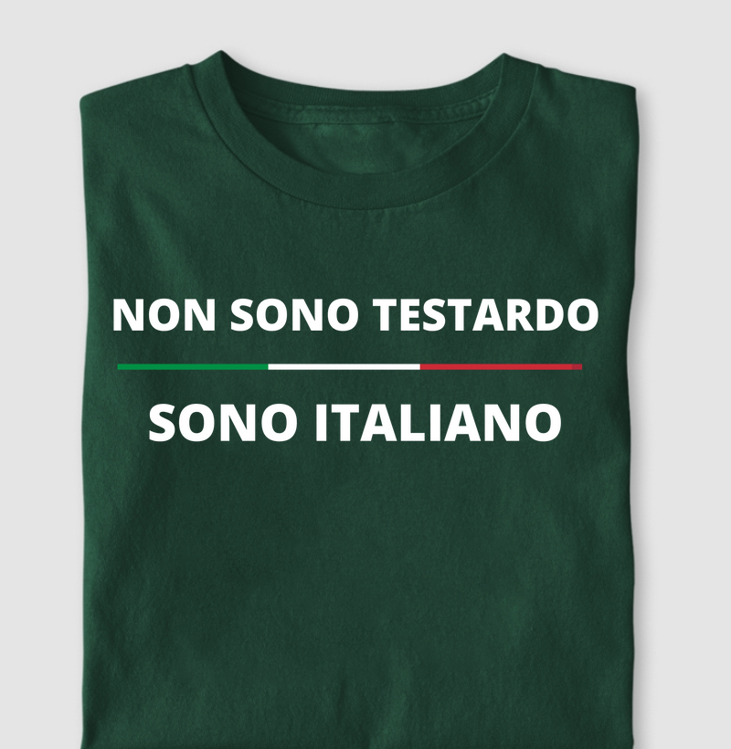 Eu não sou teimoso, sou italiano - em italiano
