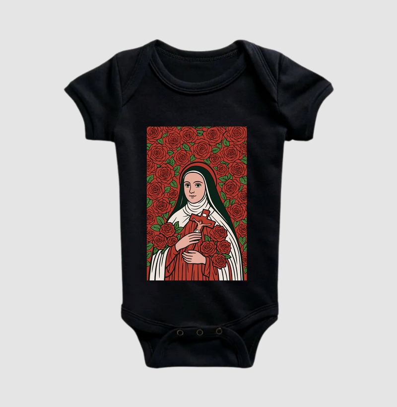 Santa Teresinha com rosas