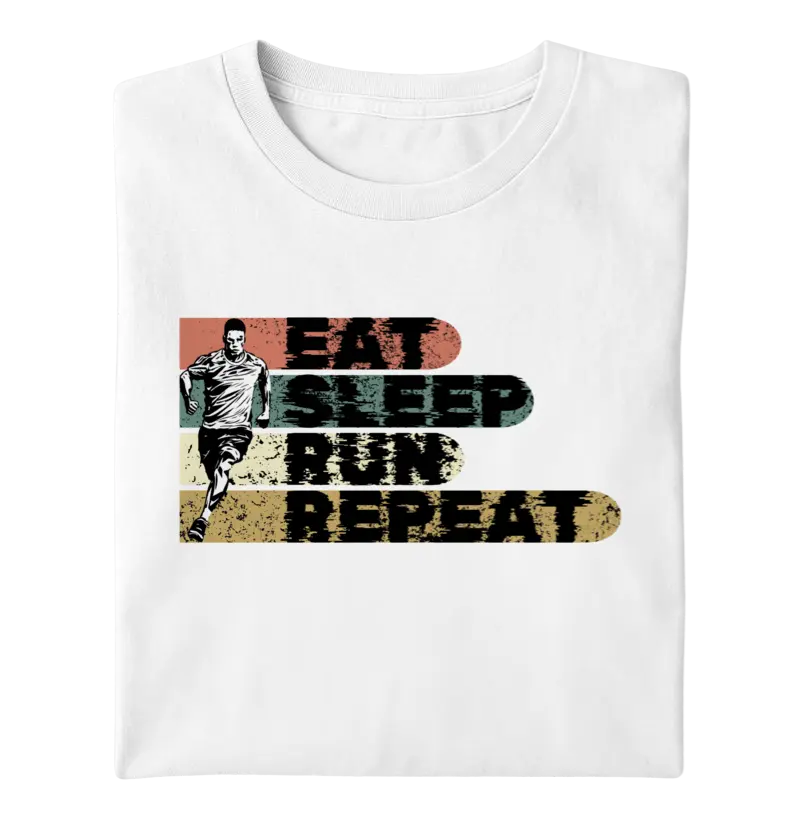 Eat Sleep Run Repeat Vintage Masculino