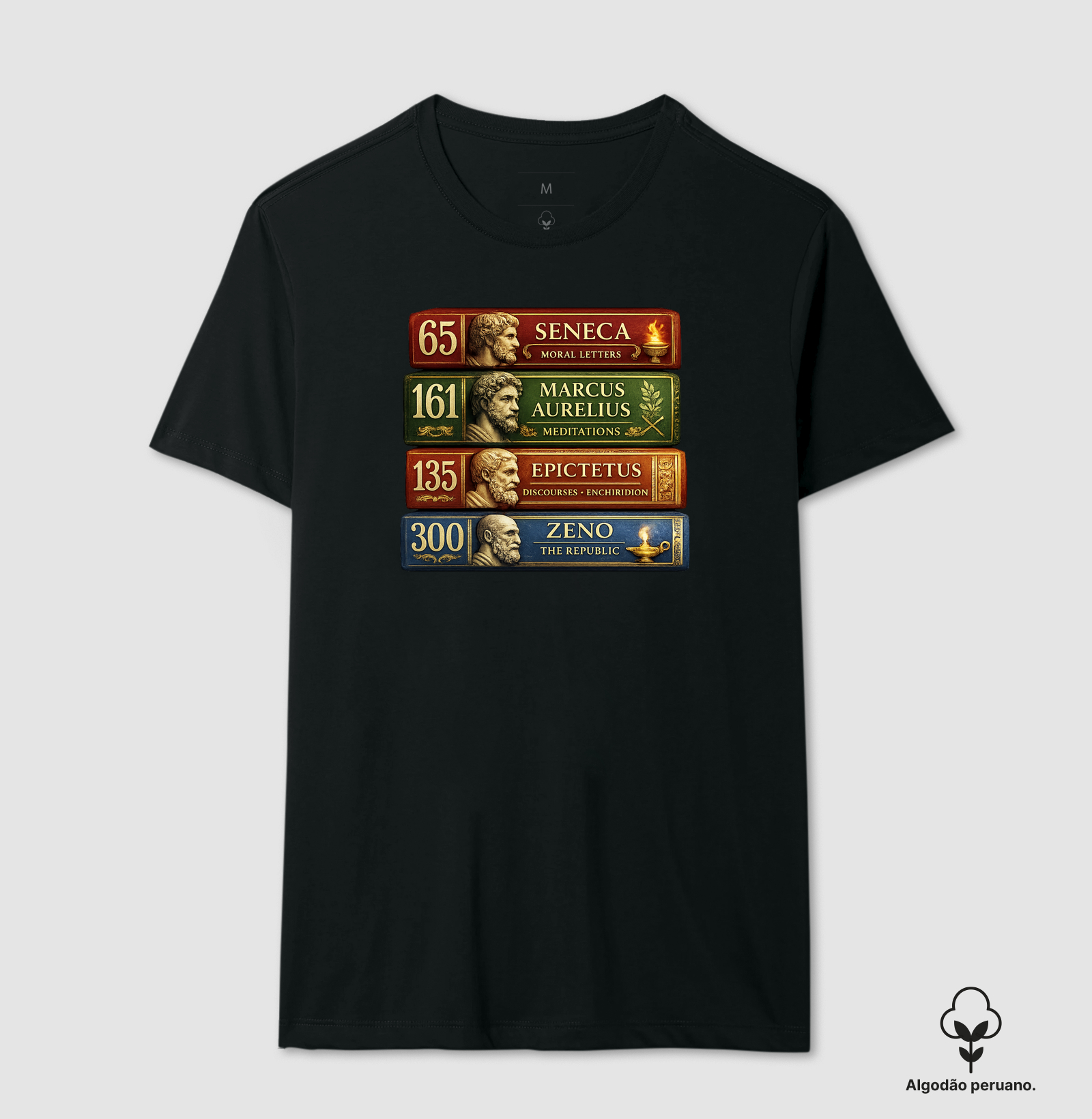 Camiseta Estoicismo "Stoic Library"