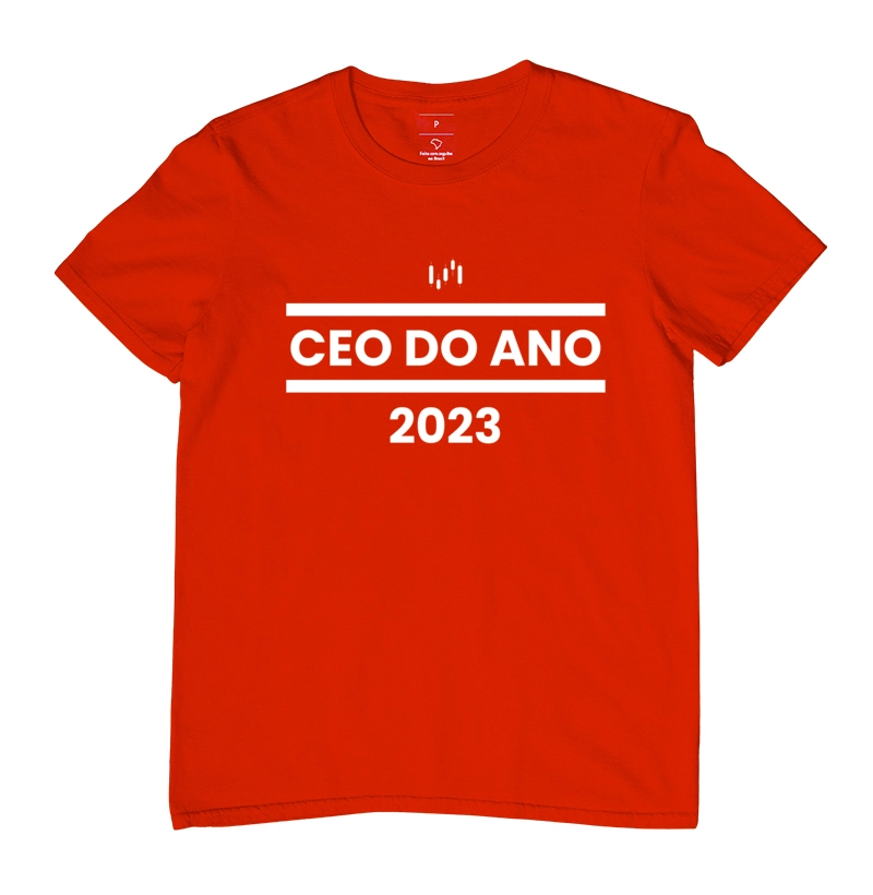 Camiseta Masculina Vermelha: CEO de 2023