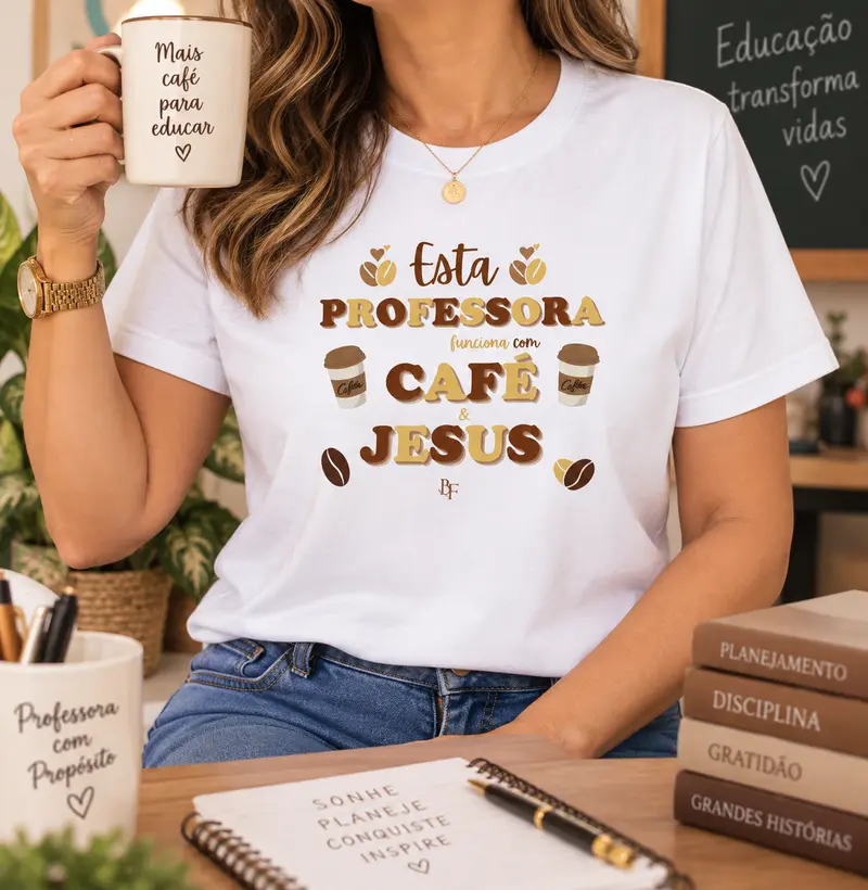 Esta Professora Funciona com Café e Jesus