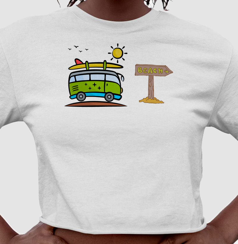 Cropped Jornada para a Praia — Surf Trip 80s | Posto80