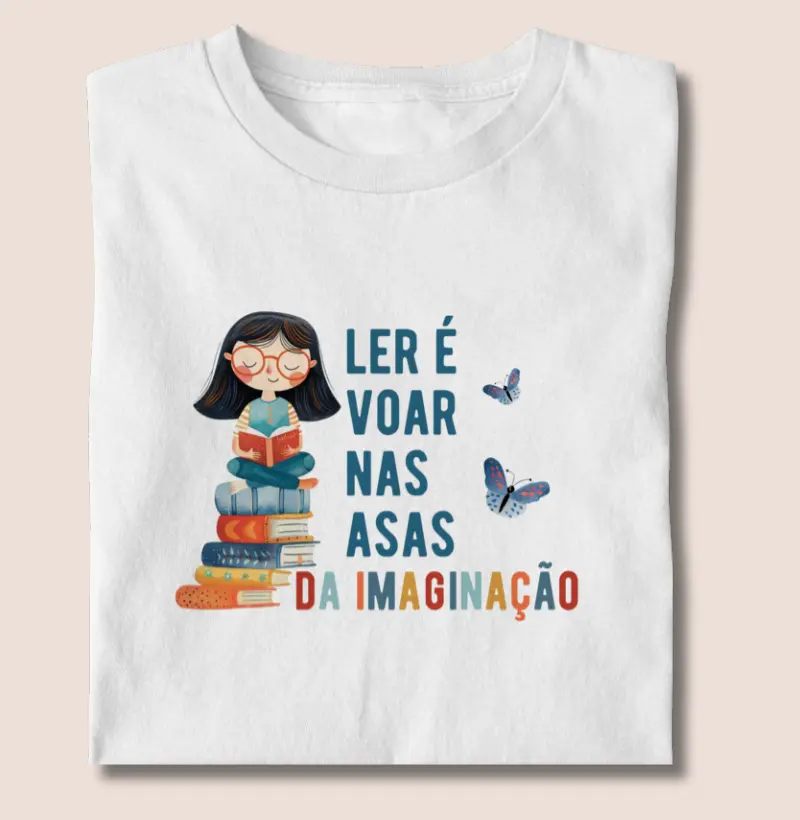 Camiseta | Ler é voar