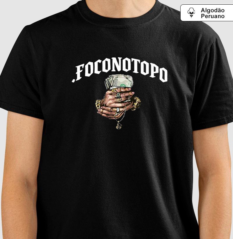 Camiseta Algodão Peruano FOCO NO TOPO 