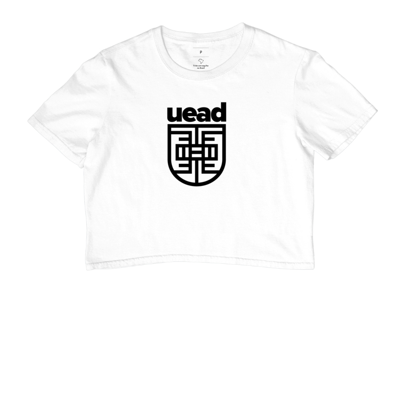 Brasão Uead com escrita - preto - Cropped