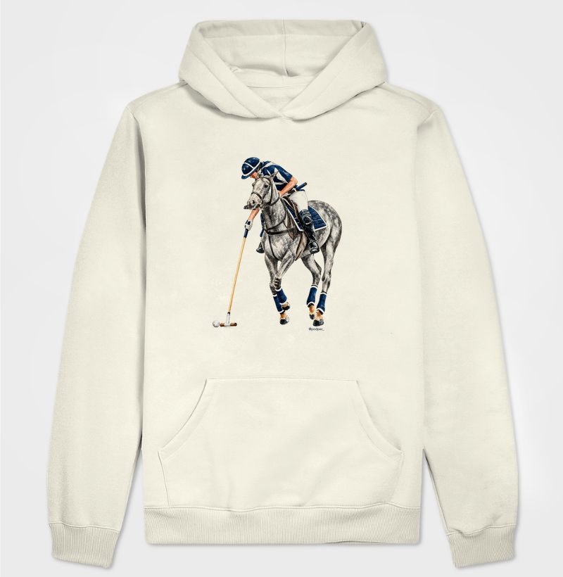 Polo - Blue&White (Tordilho) - Hoodie Moletom