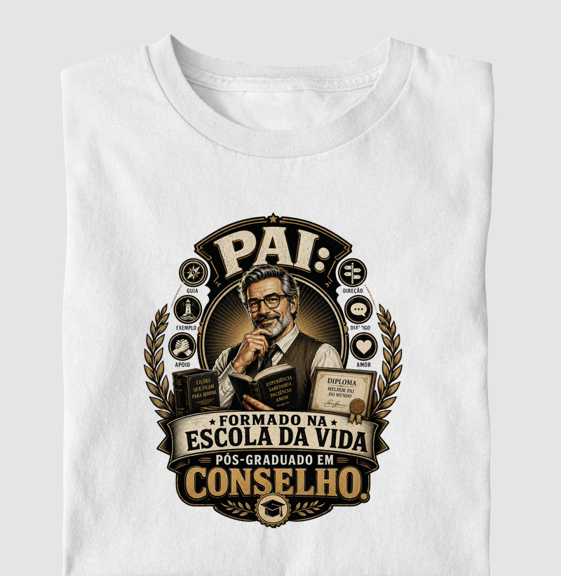 Pai: Formado na Escola da Vida, Pós-Graduado em Conselho