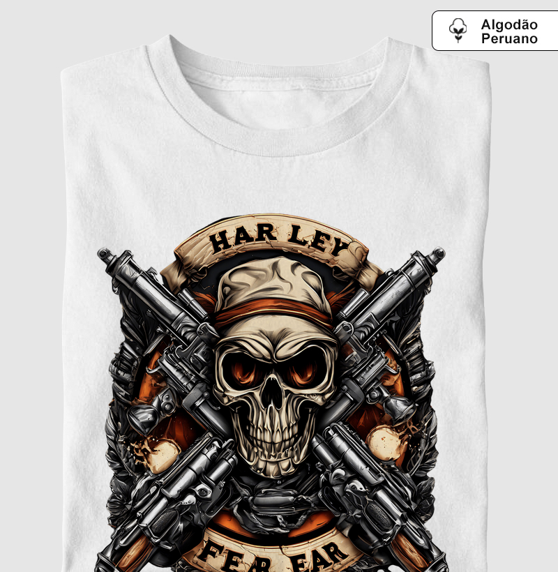 Supreme Skull & Guns (tecido algodão peruano)