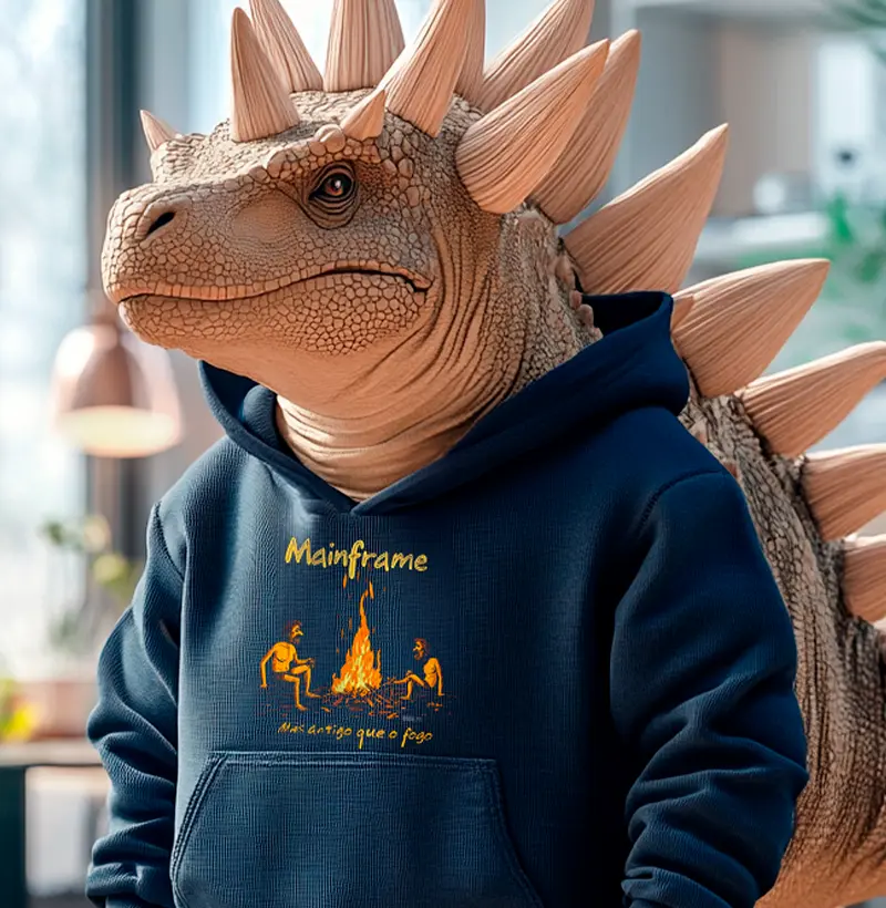 Moletom Hoodie "Mainframe: Mais antigo que o fogo" T.I