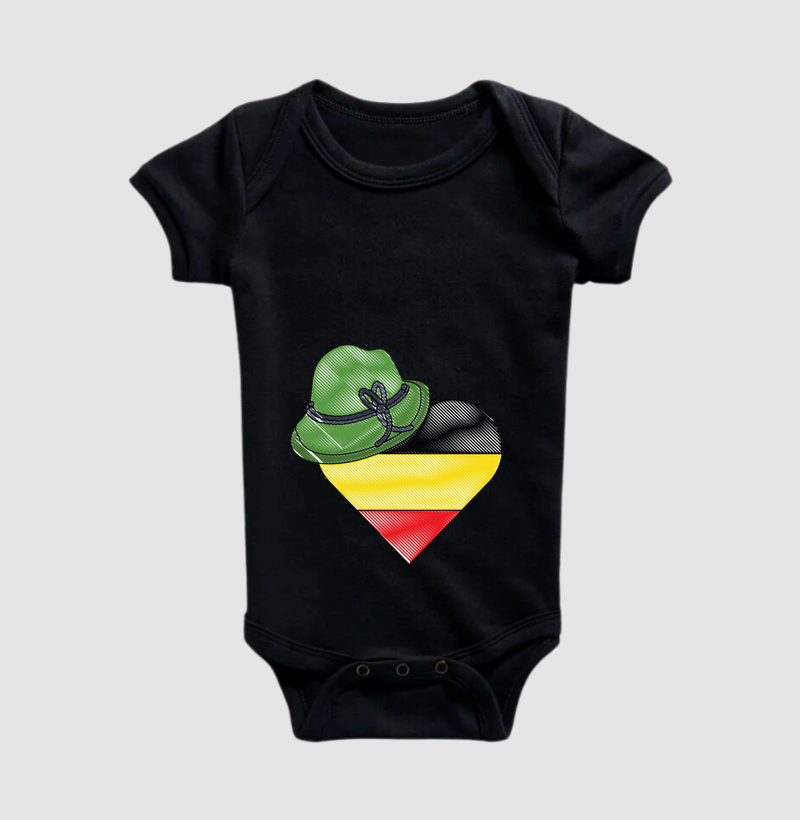 Coração Alemão com Chapéu