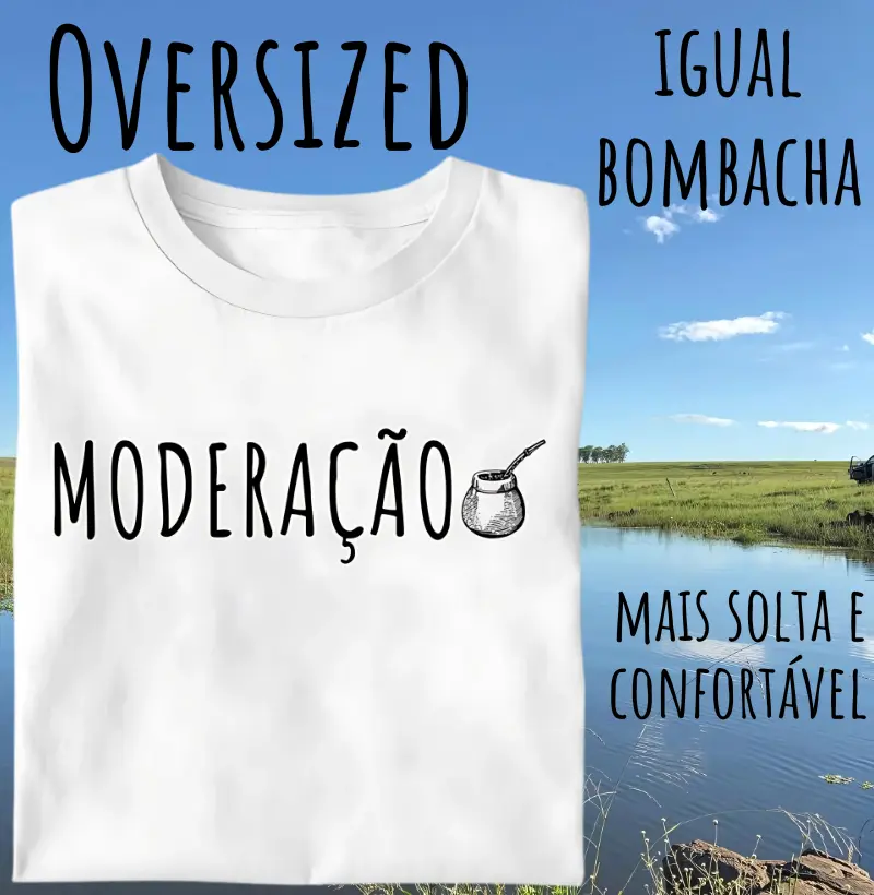 Camiseta Beba com Moderação (Oversized)