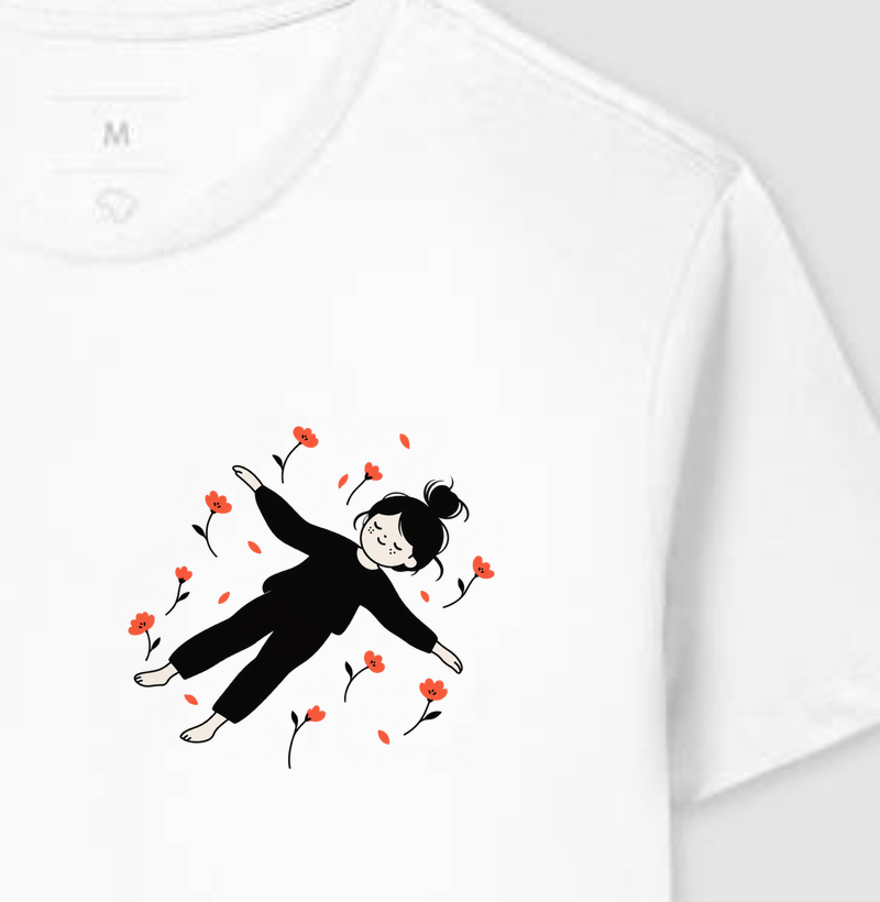 Camiseta Florescer em Liberdade (estampa P)