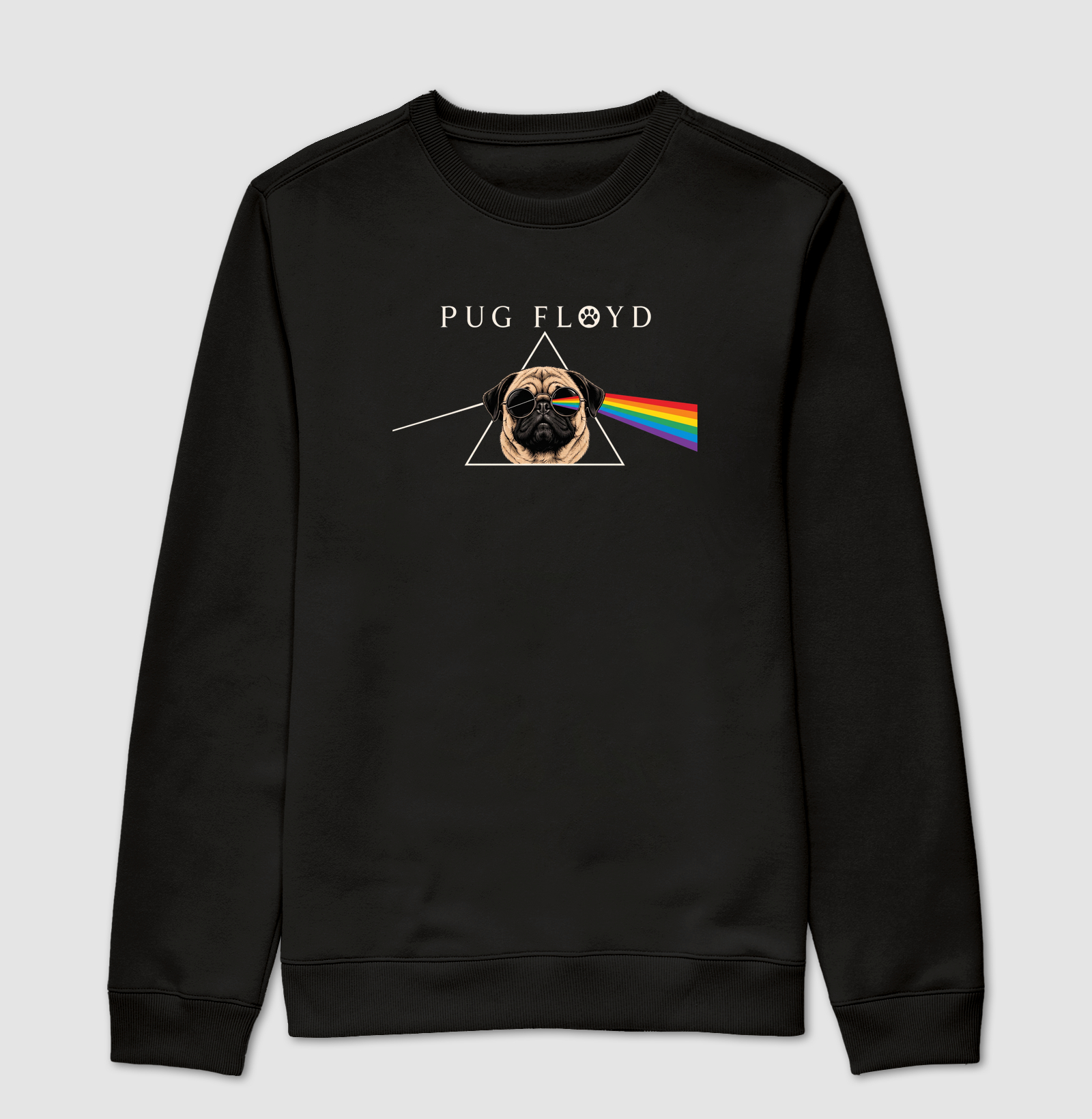 Pug Floyd - Suéter Moletom