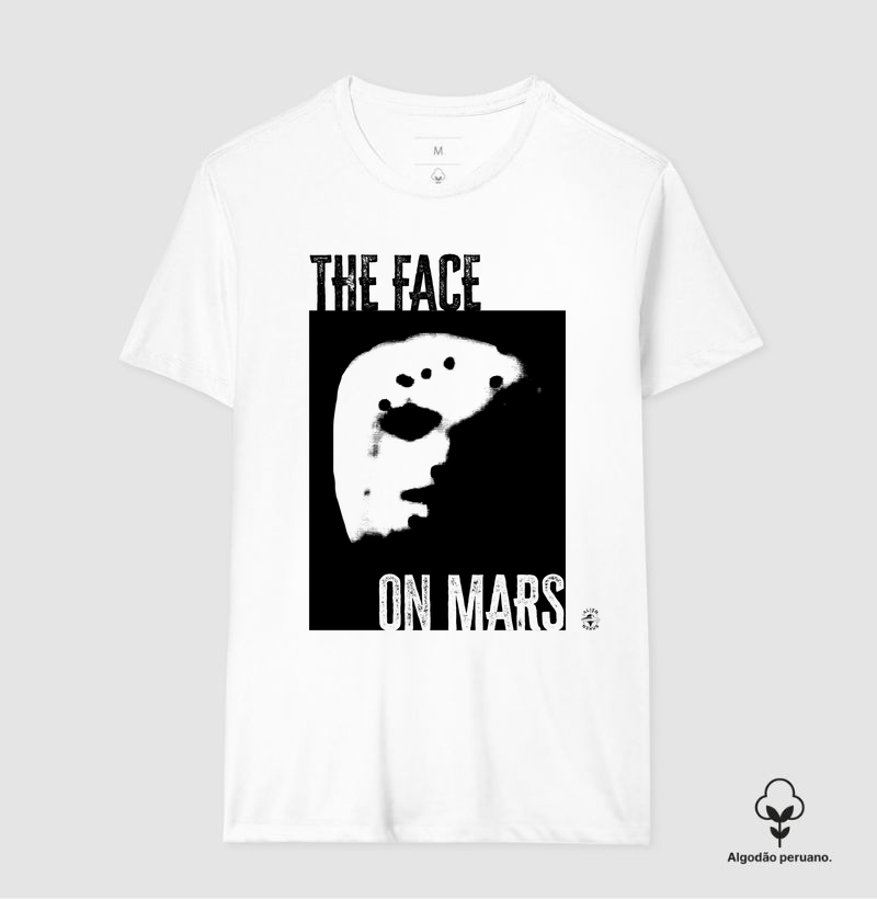 Camiseta Algodão Peruano "The Face on Mars"