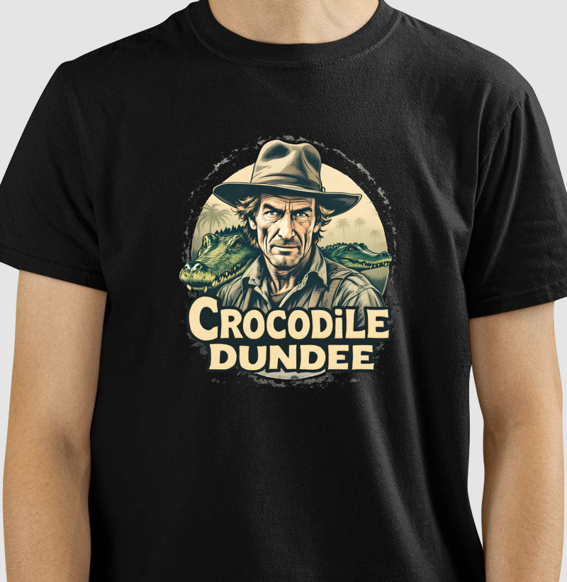 Camiseta Crocodilo Dundee Selvagem