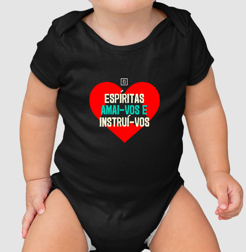 Camiseta Amai-vos e Instrui-vos - Body Infantil