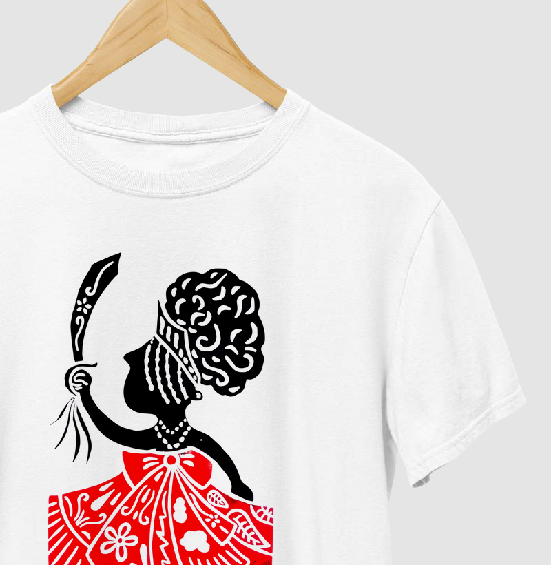 Camiseta Orixá Iansã Oyá | Xilogravura Benedito
