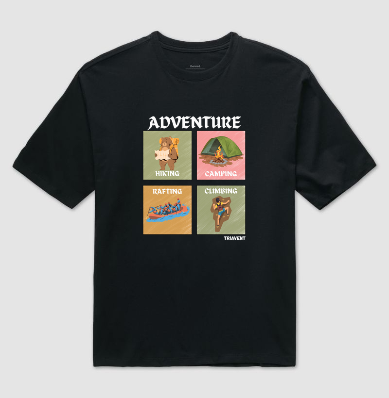Camiseta Oversized Adventure.
