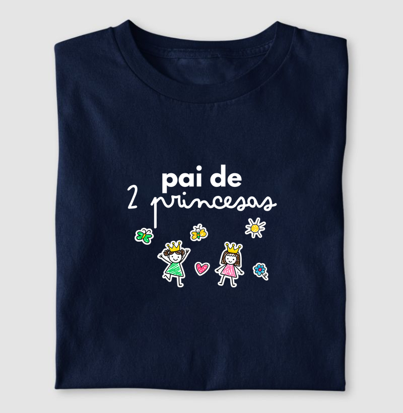 Camiseta Pai de 2 Princesas