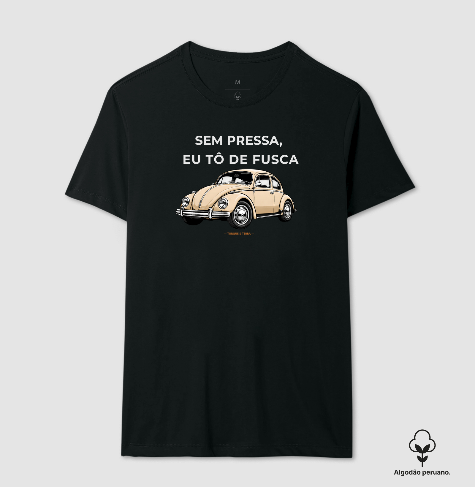 Sem pressa, eu tô de fusca - Bege