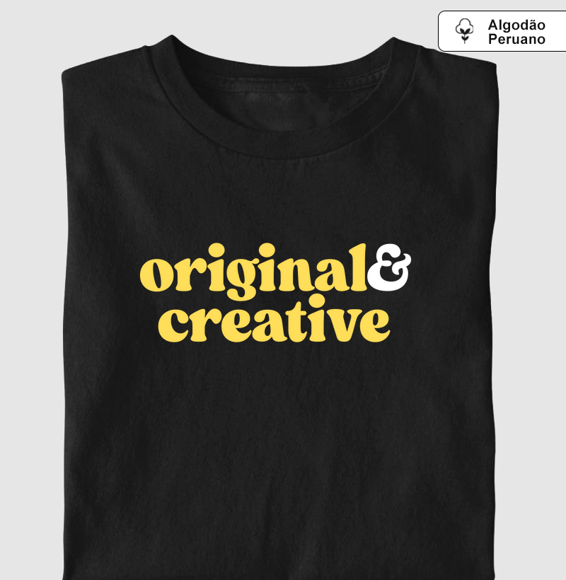 Camiseta Original & Creative (Algodão Peruano)