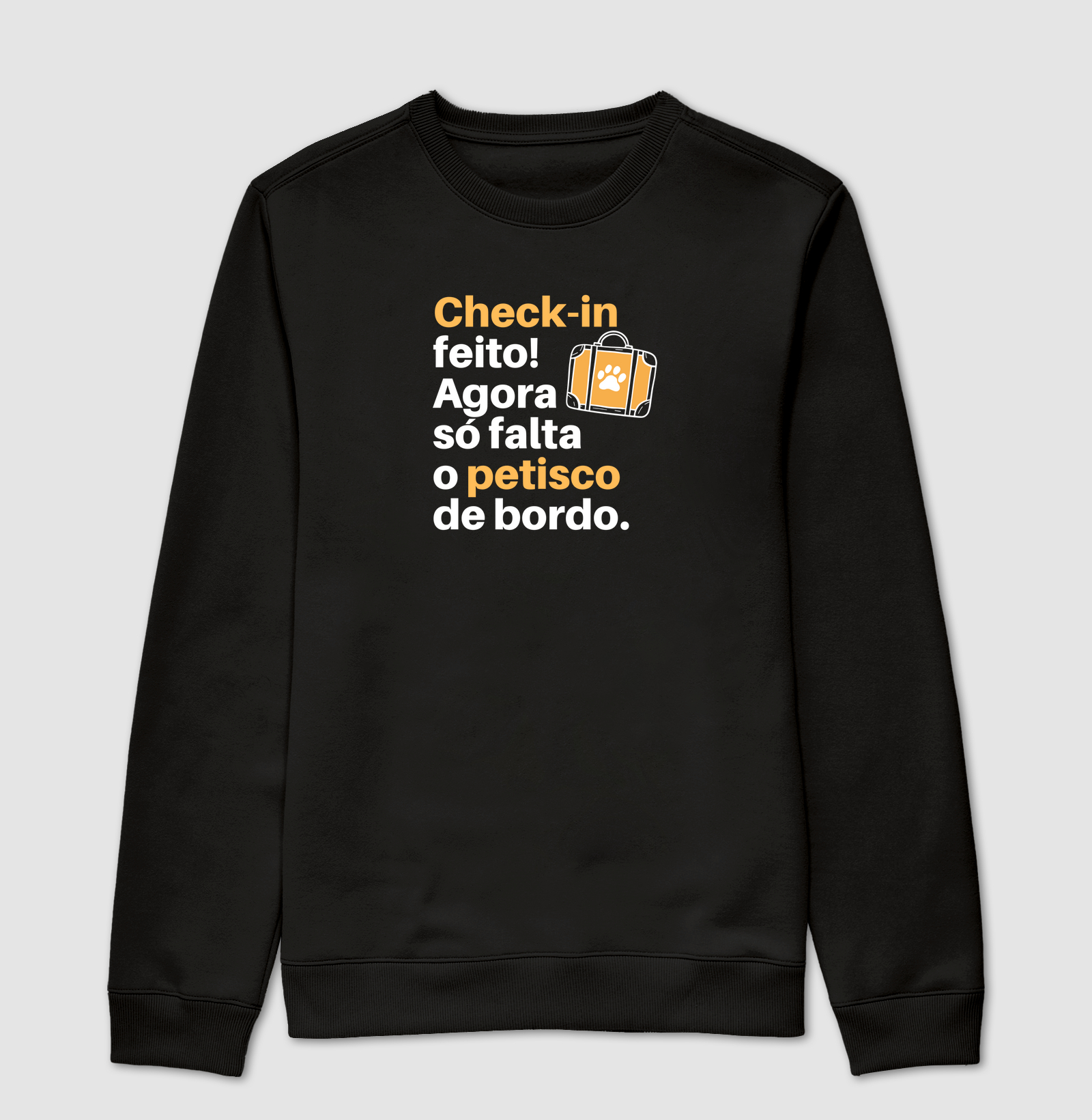 Só falta o petisco de bordo