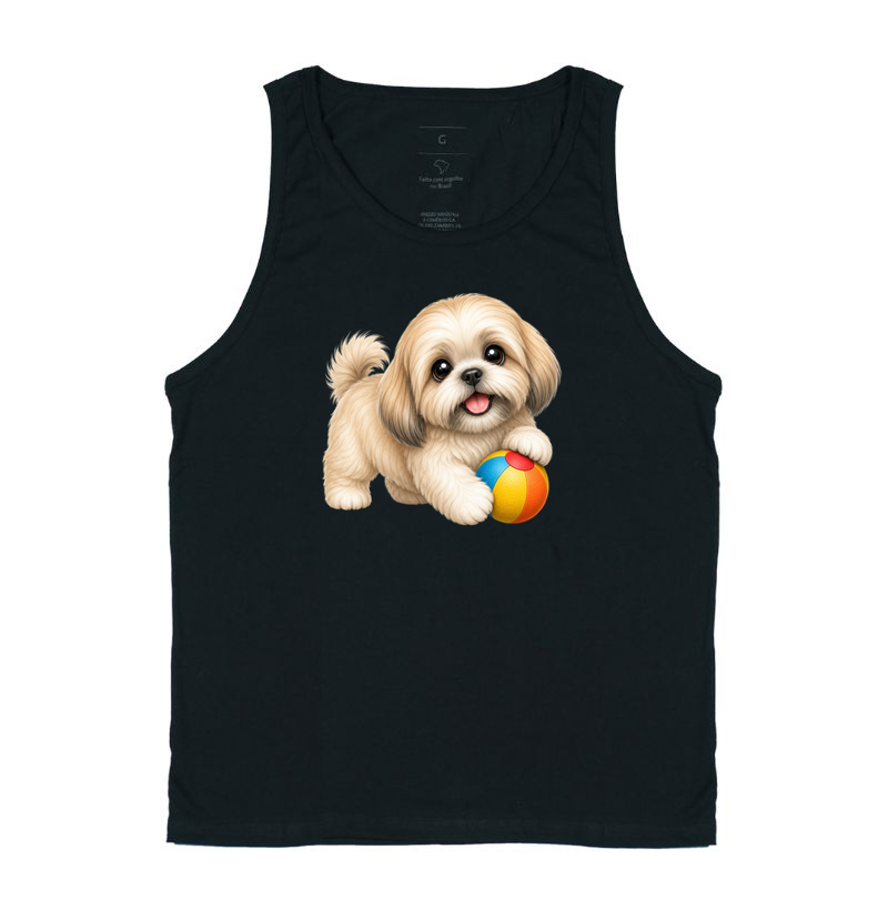 Lhasa Apso - Desenho Animado - Regata
