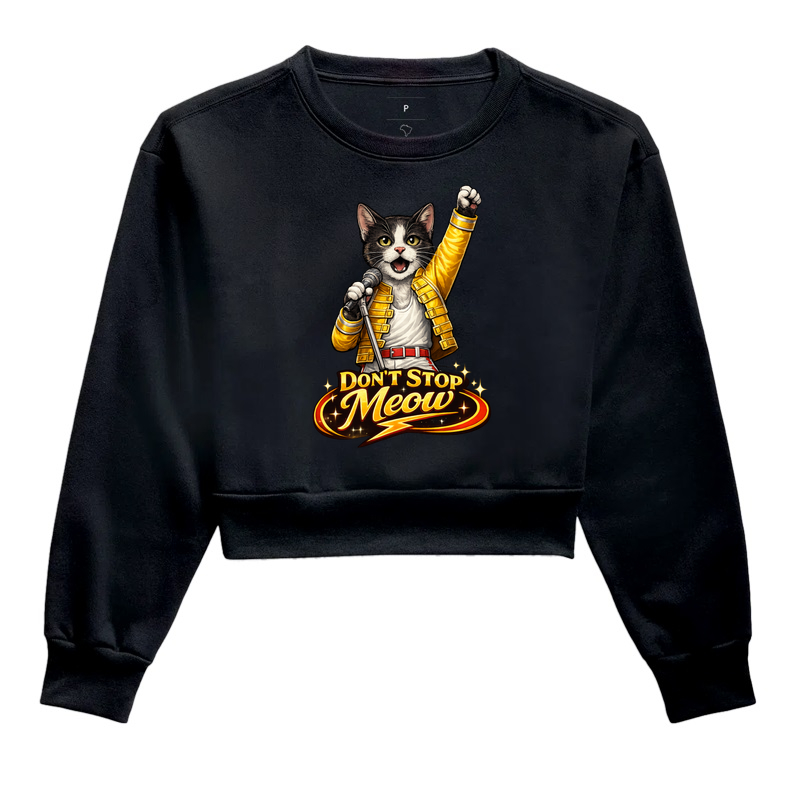 Camiseta Freddie Mercury Don't Stop Meow