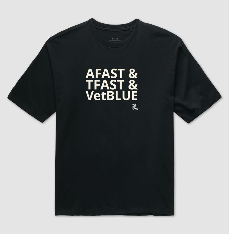 AFAST & TFAST & VetBLUE offwhite - Camiseta Oversized