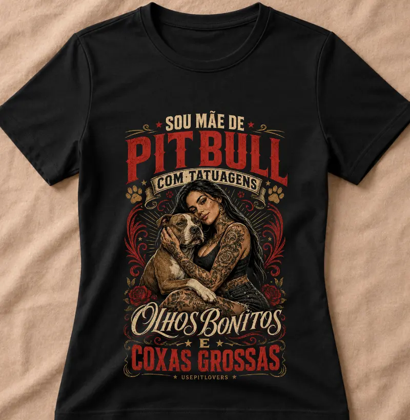 SOU MÃE DE PITBULL COM TATUAGENS OLHOS BONITOS E COXA GROSSAS