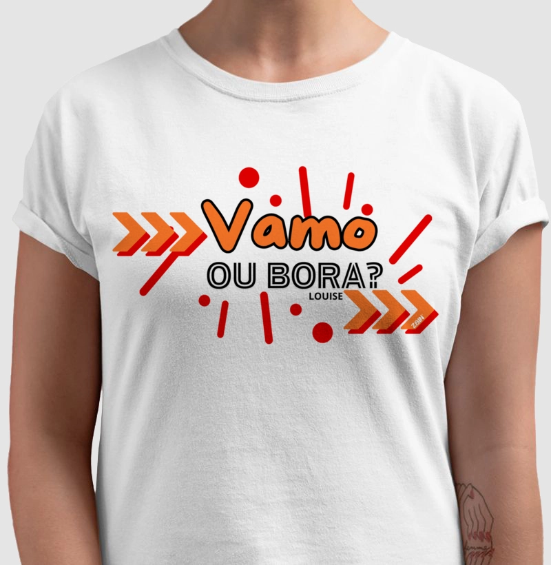 CAMISETA FRASES - INSTRUTORES - LOUISE