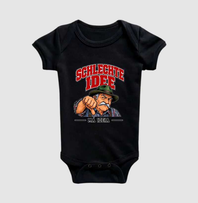 Schlechte Idee — Má Ideia - Body Infantil