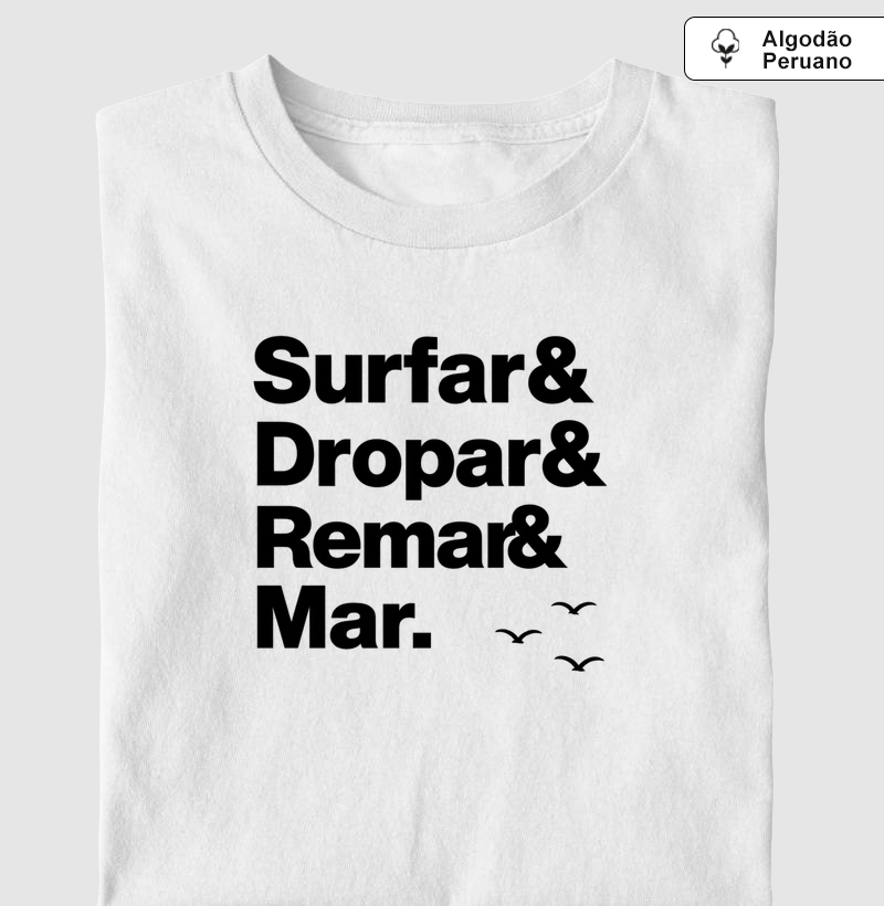 ESSÊNCIA SURF - Camiseta Algodão Peruano
