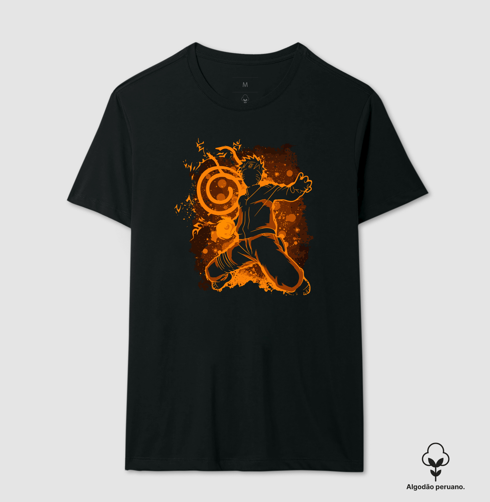 Naruto Rasengan Supremo - Camiseta Algodão Peruano