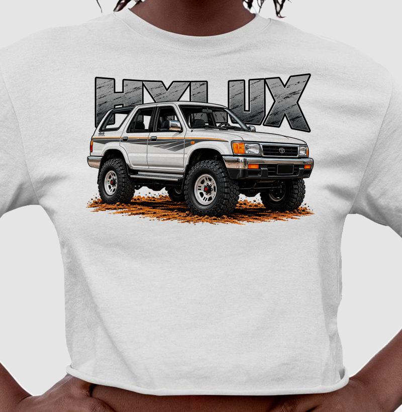 Camiseta cropped feminina Hylux - Cropped