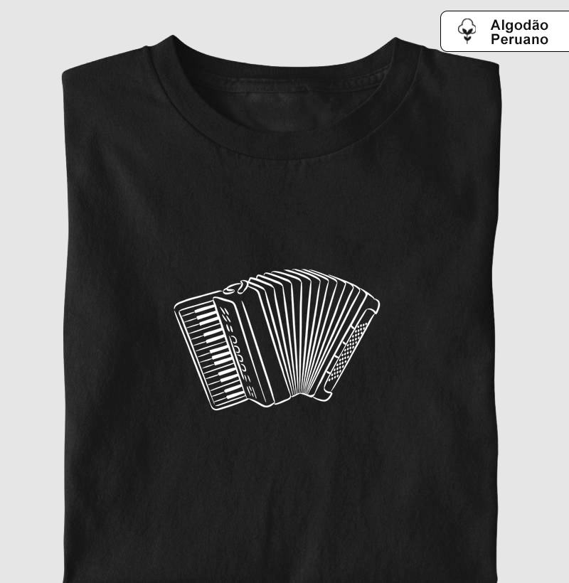 SANFONA - ACORDEON - Camiseta Algodão Peruano