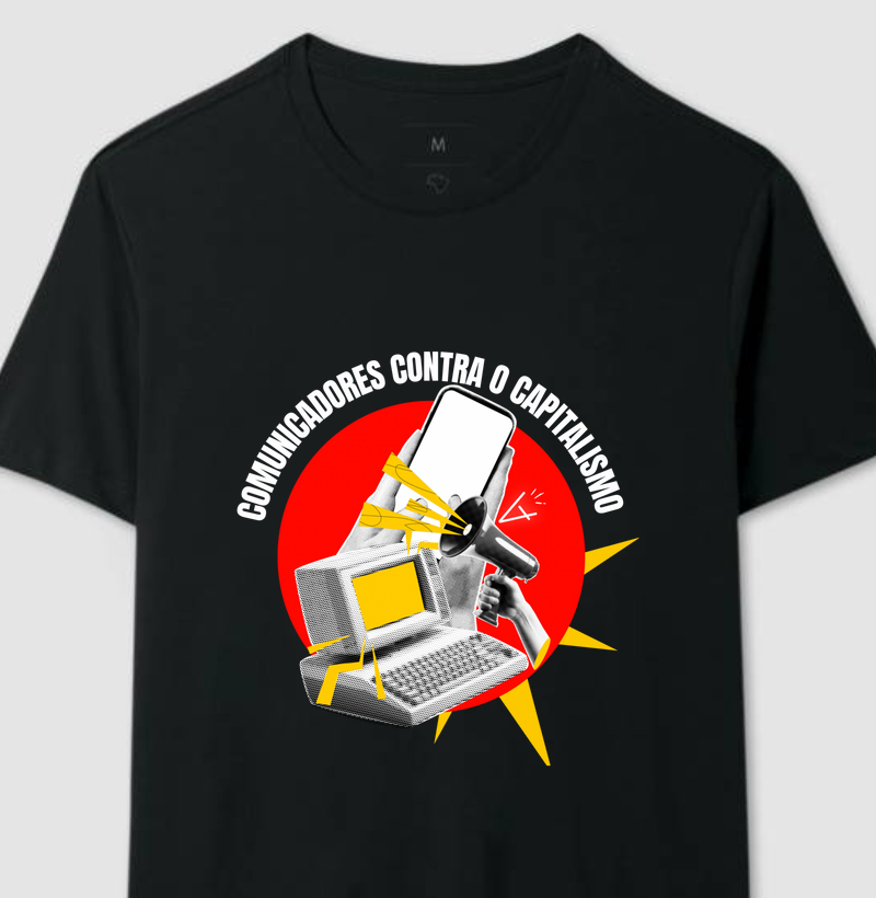 Camiseta comunicadores contra o capitalismo