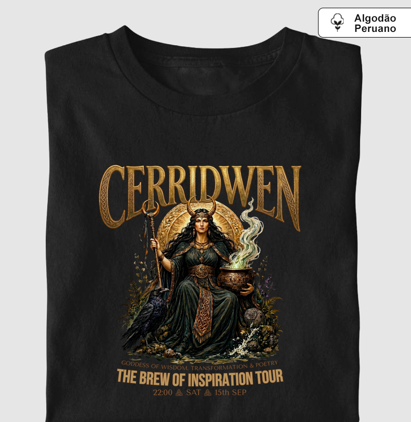 Cerridwen Festival - Camiseta Algodão Peruano