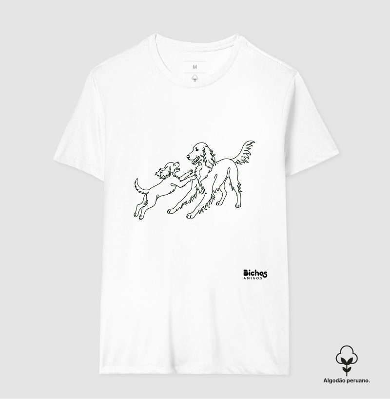 Setter Irlandês - Camiseta Algodão Peruano