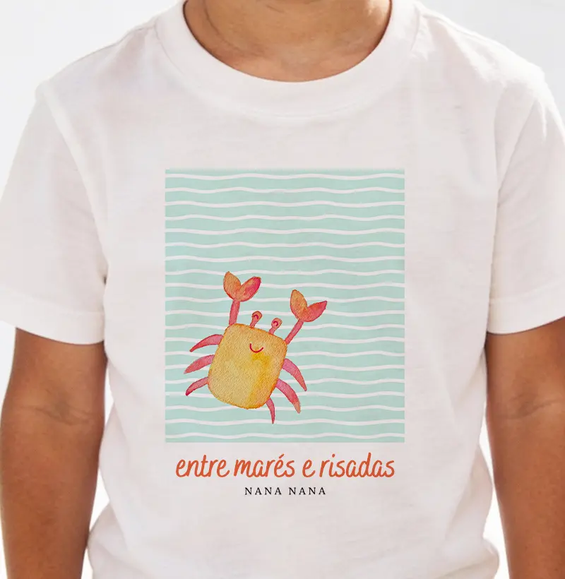 Entre marés e risadas - caranguejo