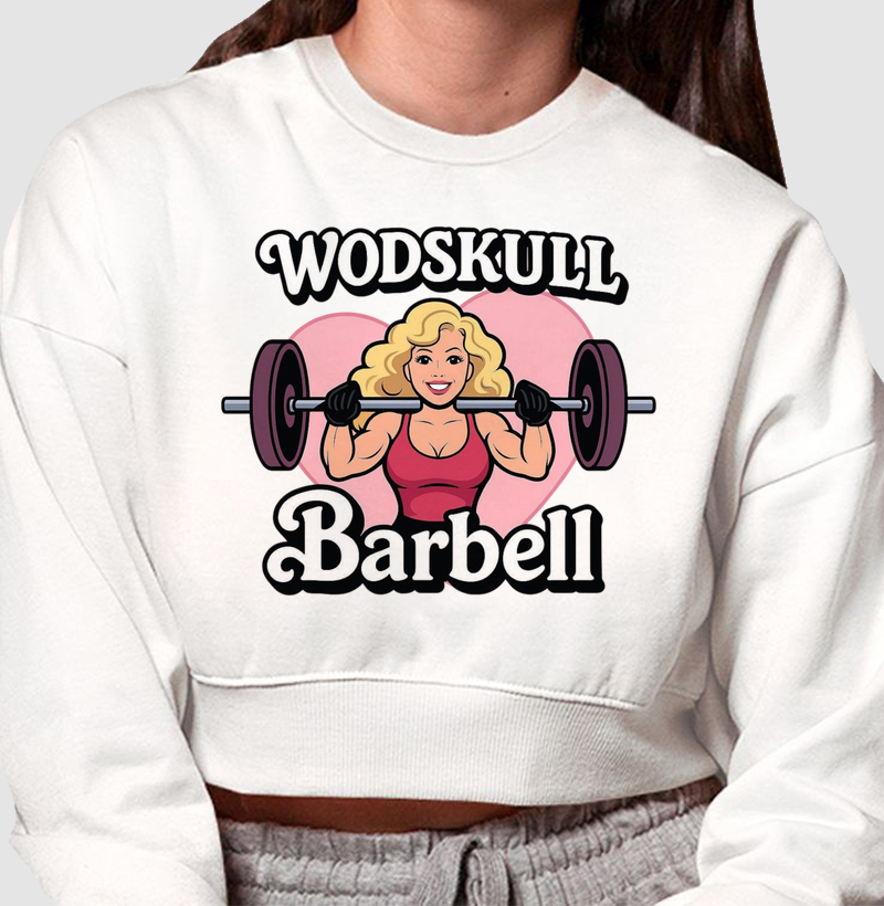 Cropped Moletom Wodskull Barbell