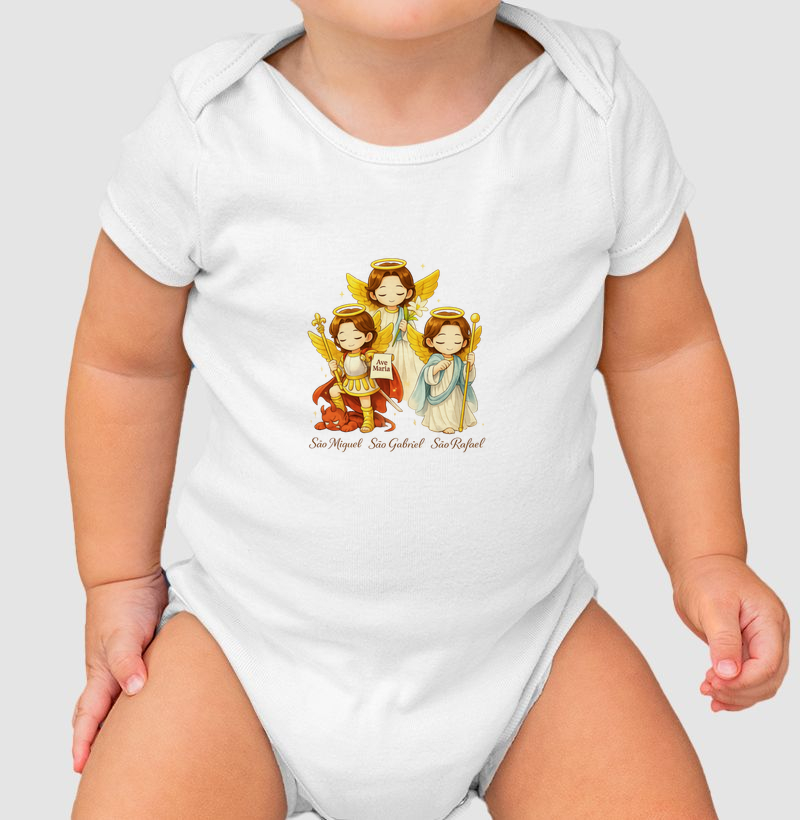 Body Infantil Arcanjos do Céu