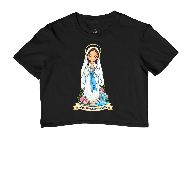Nossa Senhora de Lourdes estilo chibi - Cropped
