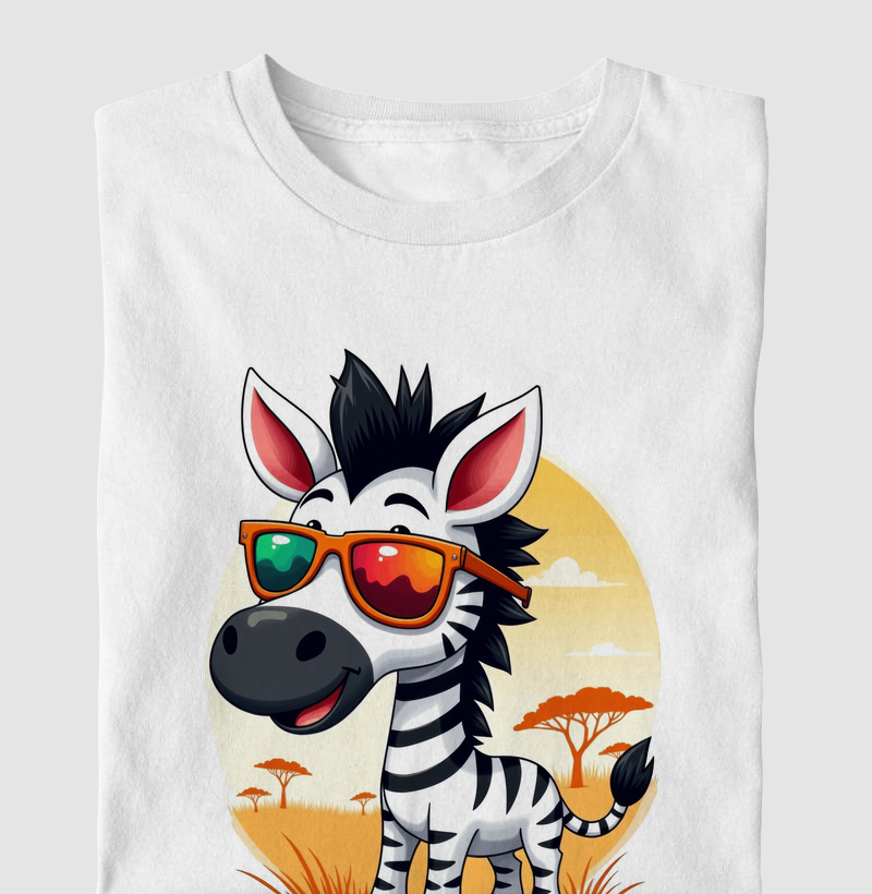 Zebra com Óculos de Sol