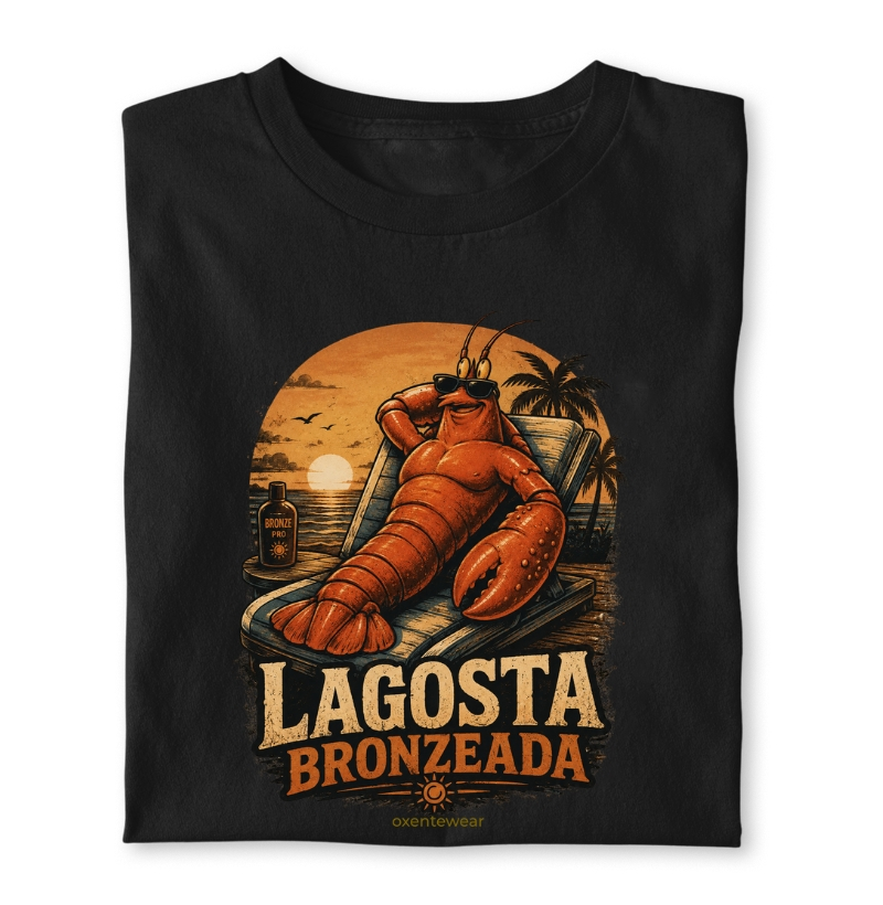 Camiseta Lagosta Bronzeada | OxenteWear