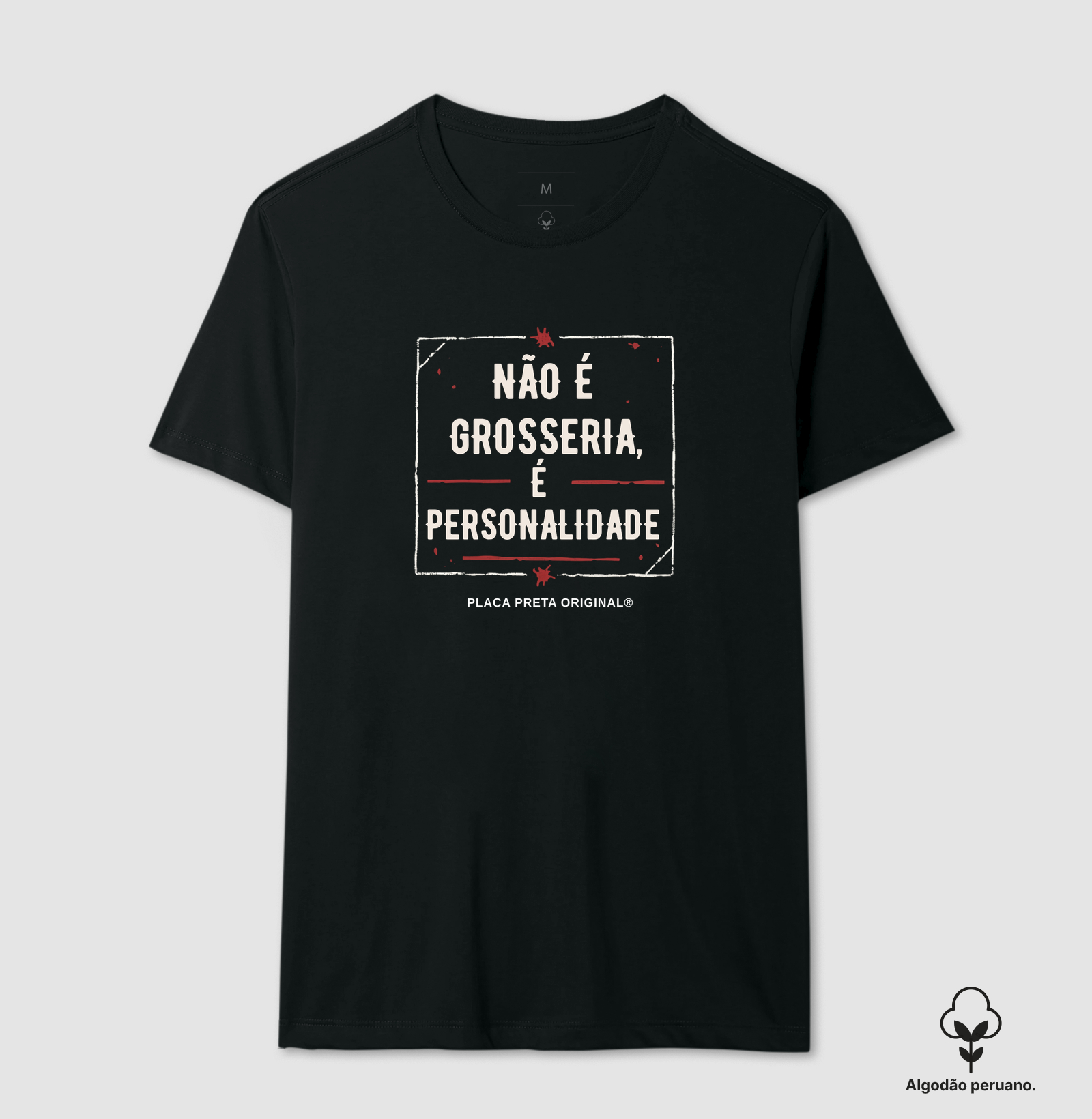Placa Preta | Original de Fábrica | Não é Grosseria